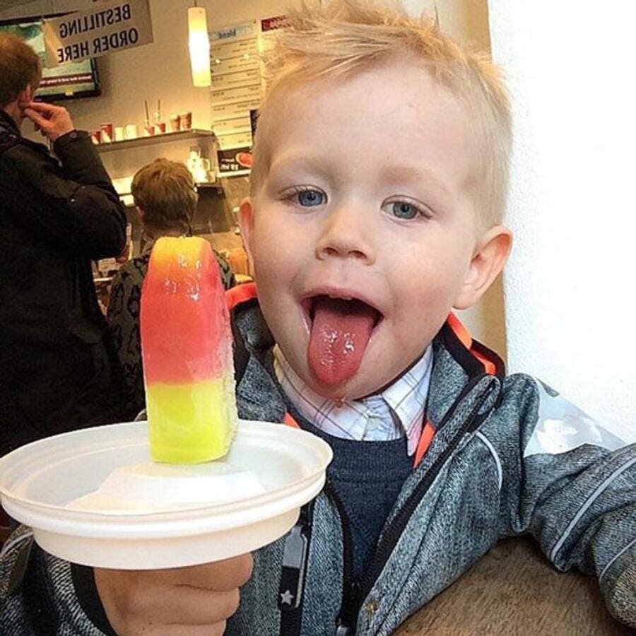 glace, enfant, famille, humour, solution