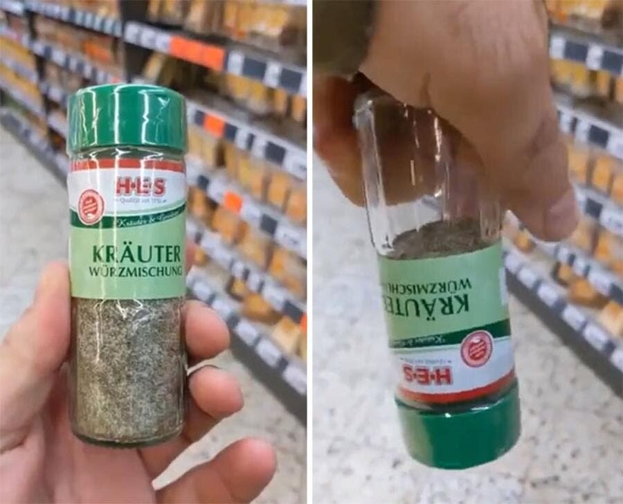 épices, herbes, pot, retourner, arnaque