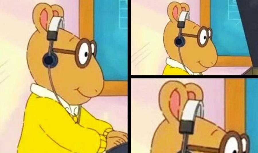 Arthur, écouter, musique, oreilles, casque