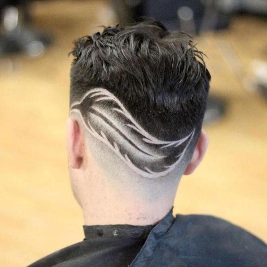 coupe, cheveux, tondeuse, noir, couper, plume