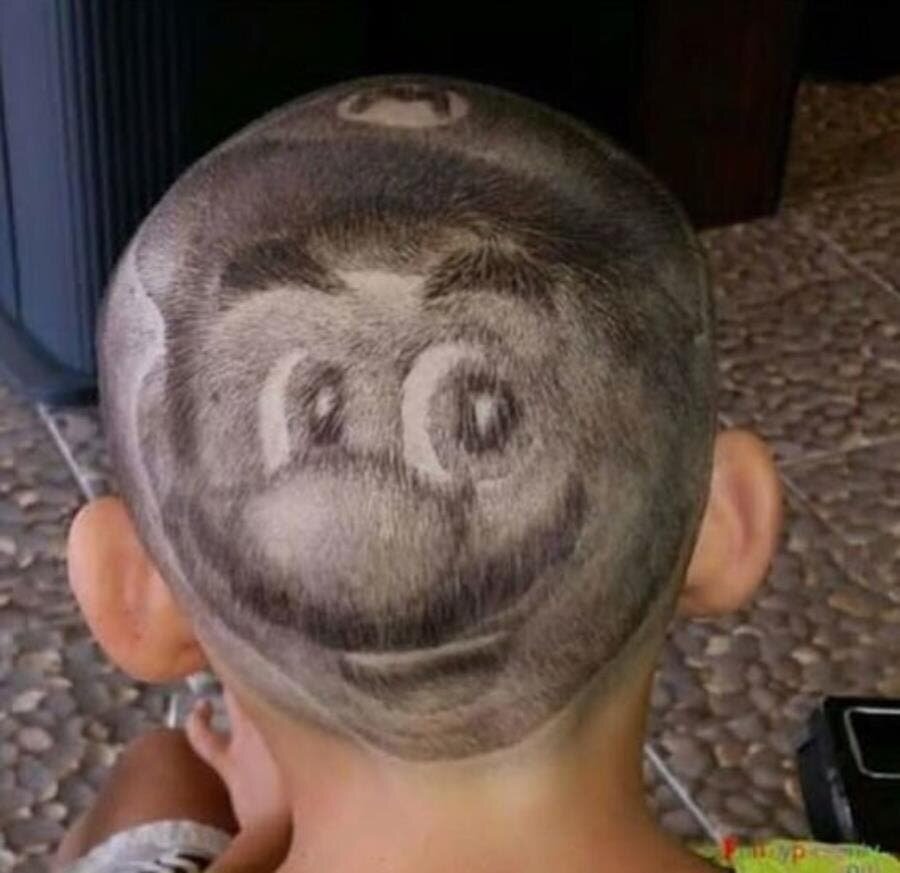 coupe, cheveux, tondeuse, noir, couper, mario