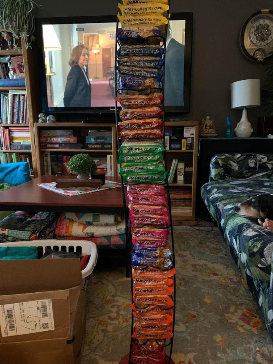 cd, ranger, ramen, empilés