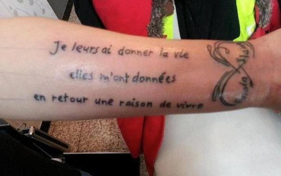 tatouage orthographe catastrophe