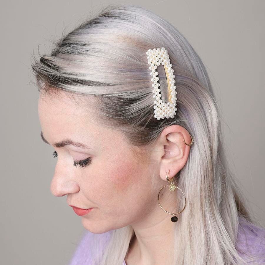 barrettes perles 