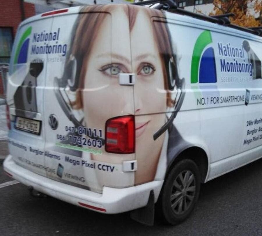 camionnette affiche