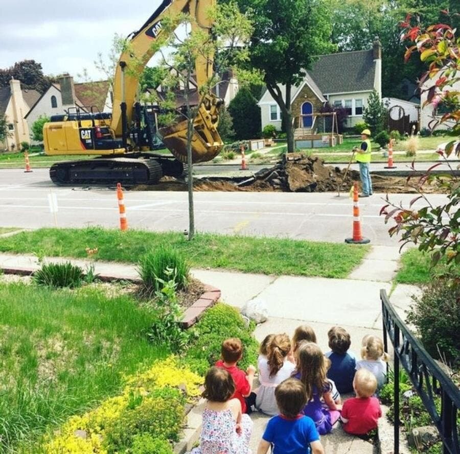 rue enfants travaux chantier