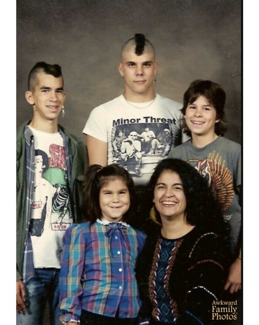 famille personnes coiffures