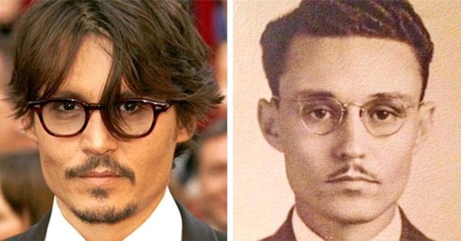 hommes lunettes moustache