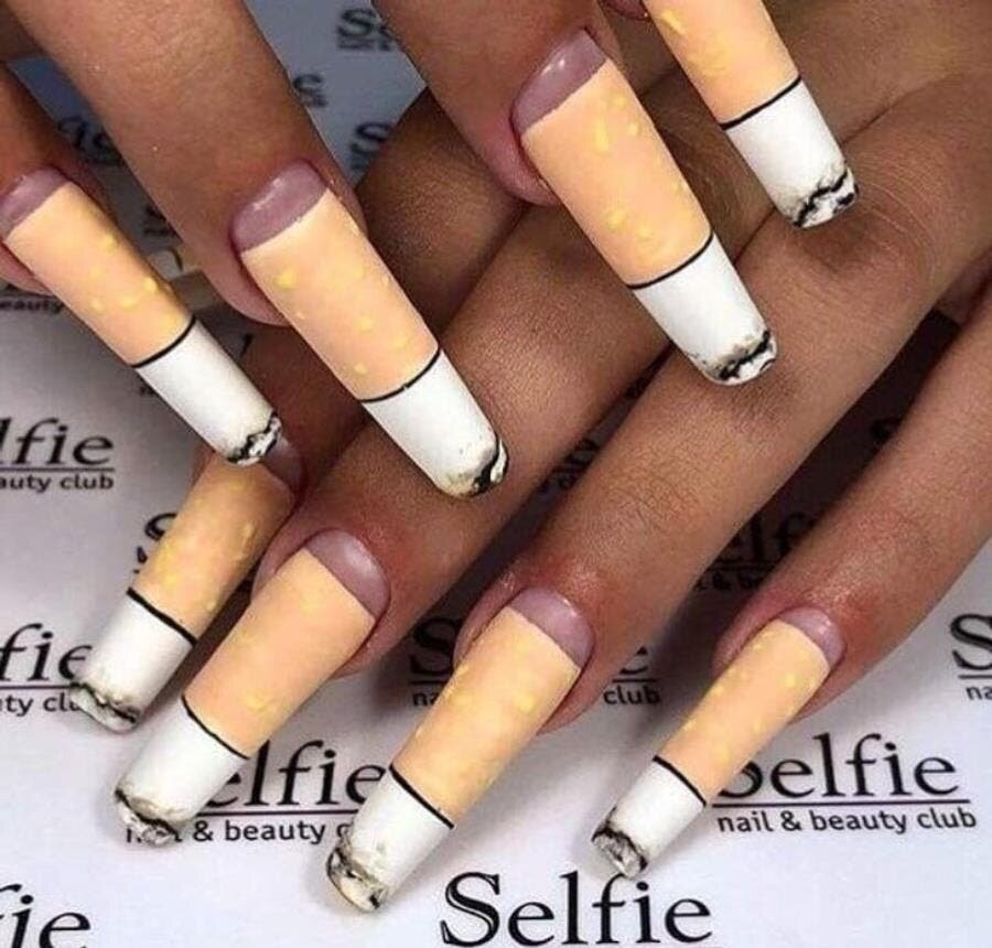 ongles cigarettes manucure
