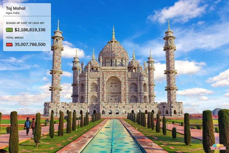 taj mahal lego construction