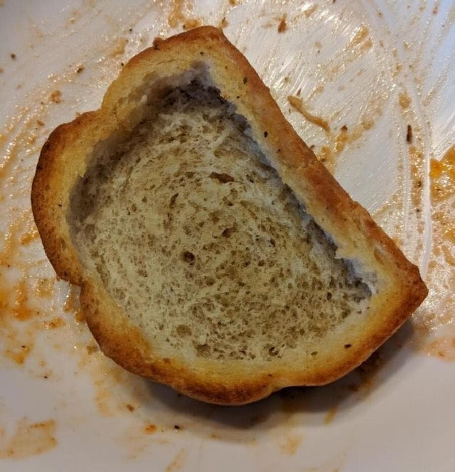 pain de mie mangé