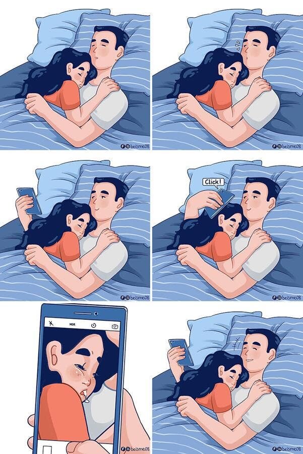photo couple dormir
