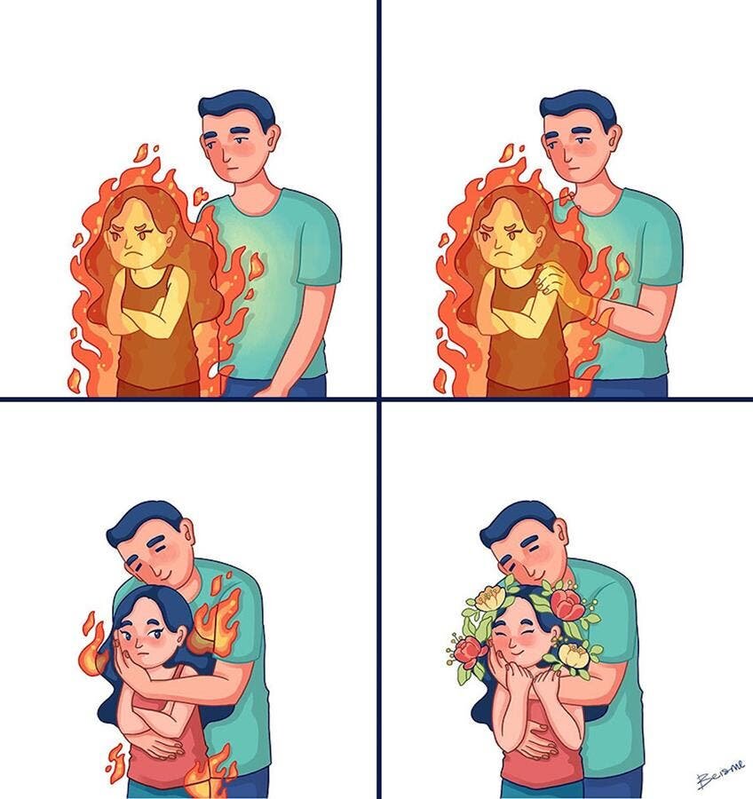 colère apaisement couple