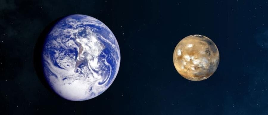 Planète Mars Terre Astronomie