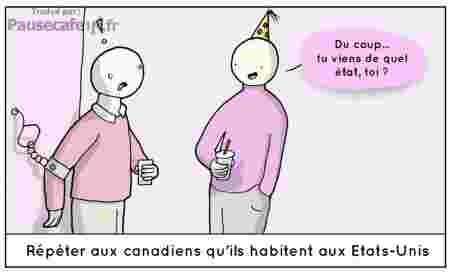 Voyage gribouille Things in Square Comics tortures culturelles humour Canada