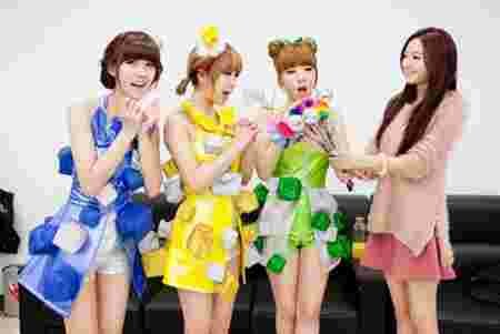 Looks K-POP extravagants Rainbow Pixie