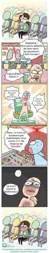 Illustrations The Pigeon Gazette Jane Zei maladresse sociale se retenir de tousser dans une salle silencieuse