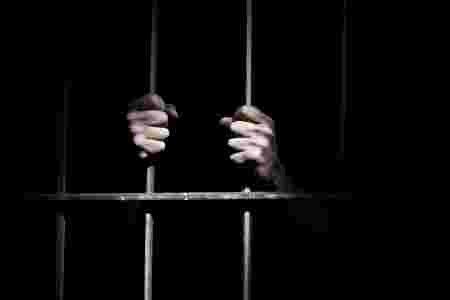 prison, obscurité, prisonnier, barreaux, seul
