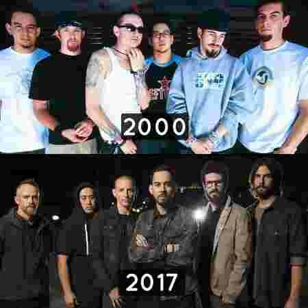 Groupe/chanteur rock avant après Linkin Park 2000 2017