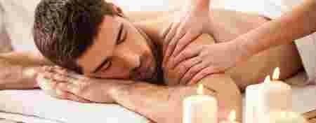 monsieur, barbe, massage dos