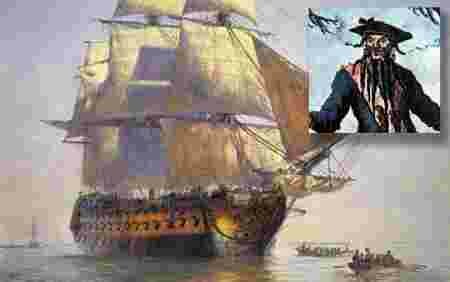 Découverte scientifique navire Queen Anne's Revenge Barbe Noire représentation