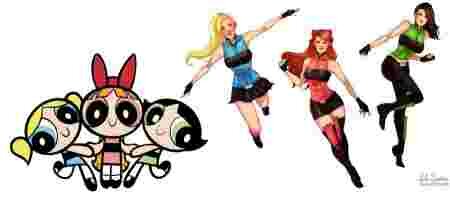 Geek dessin-animé évolution personnages âge adulte Les supers nanas