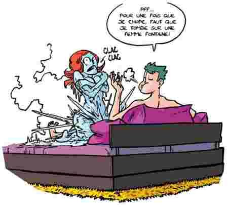 Iceberg (ou iceman) au lit