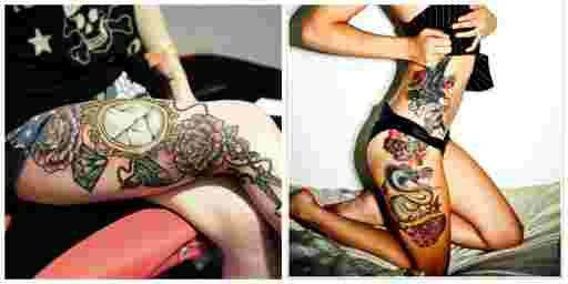Tatouage femme cuisses