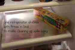 Papier film dans frigo pour protéger Astuces nettoyage