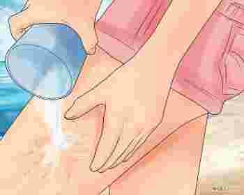 dessin cuisse piqûre liquide