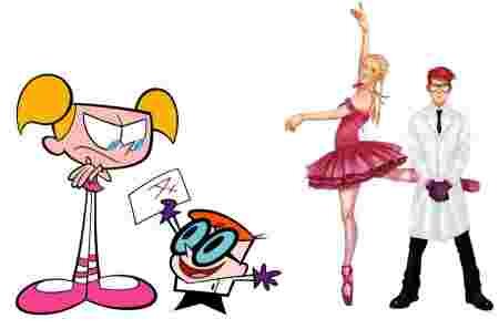 Geek dessin-animé évolution personnages âge adulte Le laboratoire de Dexter