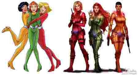 Geek dessin-animé évolution personnages âge adulte Les Totally Spies