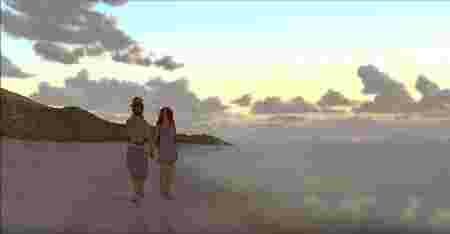 couple et enfant sur la plage