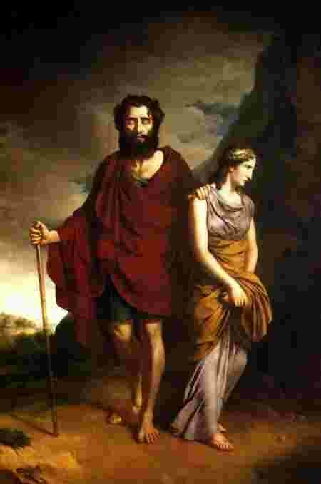 Mythes grecs glauques Oedipe Antigone