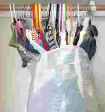 sac plastique vêtements