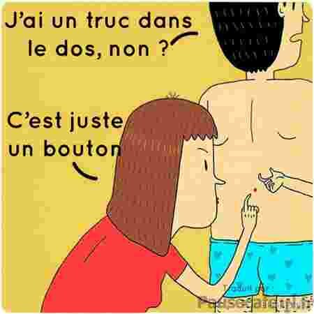 Amour couple illustrations Leonid Khan humour inspection dos