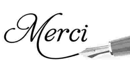 merci, écriture, stylo plume