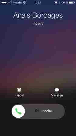 Décliner un appel sur iPhone