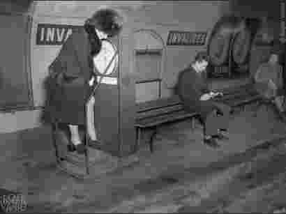 photo, paris, metro, station, invalides, 1947