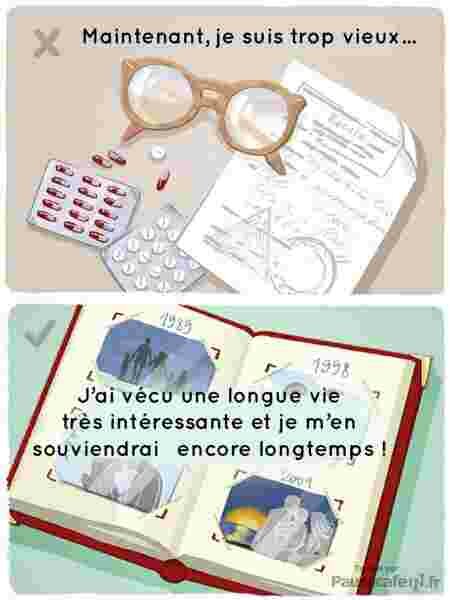 Psychologie illustrations Anna Pavlova positivisme vieillesse