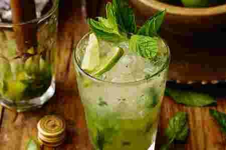 mojito, cocktail, metnhe