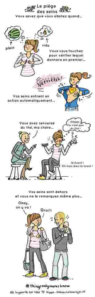 dessin jeune maman grossesse allaitement