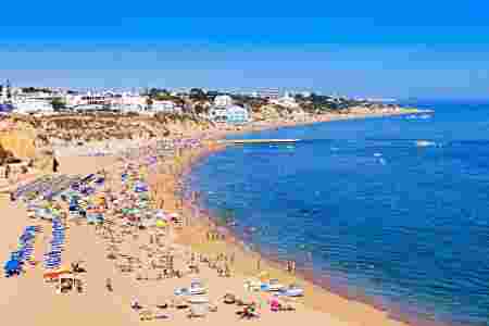 albufeira portugal plage europe populaire