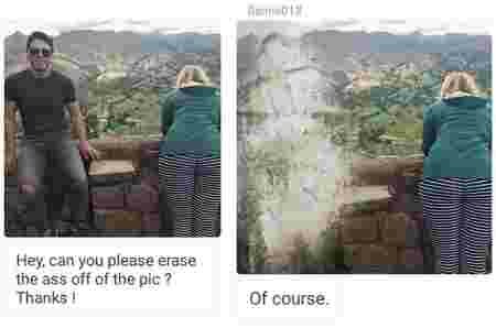 James Fridman Photoshop humour fesses