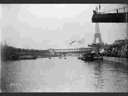 photo, paris, concours, plongeon, seine, 1913
