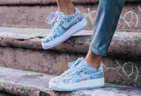 Mode Nike tendance sneackers Glass Slipper sequins pastels Cendrillon