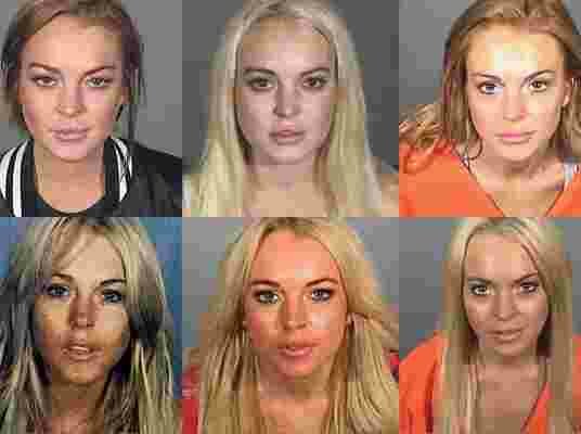 Tous les mugshot de Lindsay Lohan