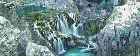 plitvice croatie earthporn cascades chutes hiver glace féérique