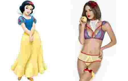 Blanche-Neige Disney lingerie sexy