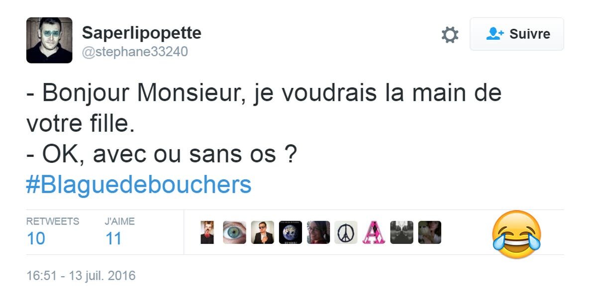 Blaguesdeboucher Hashtag Twitter Humour